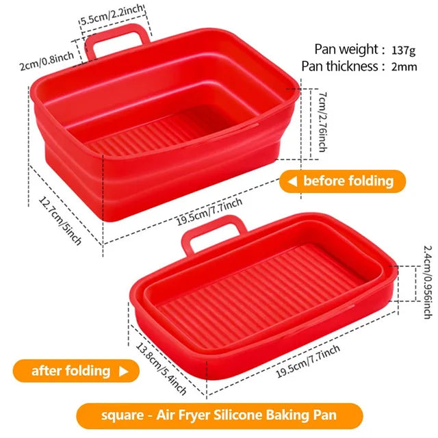 Bandeja para hornear rectangular para freidora de aire