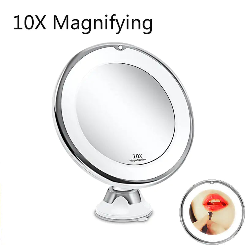 Magnifying LED Lighted Makeup Mirror