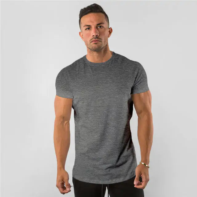 Camiseta de gimnasio masculina