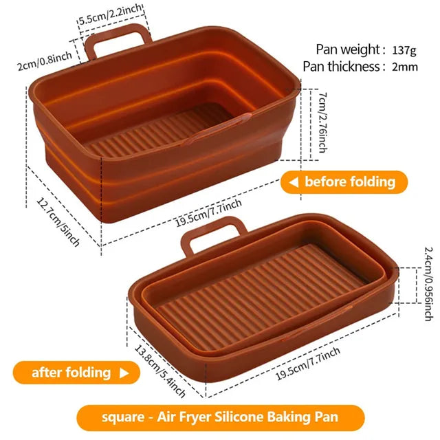 Bandeja para hornear rectangular para freidora de aire