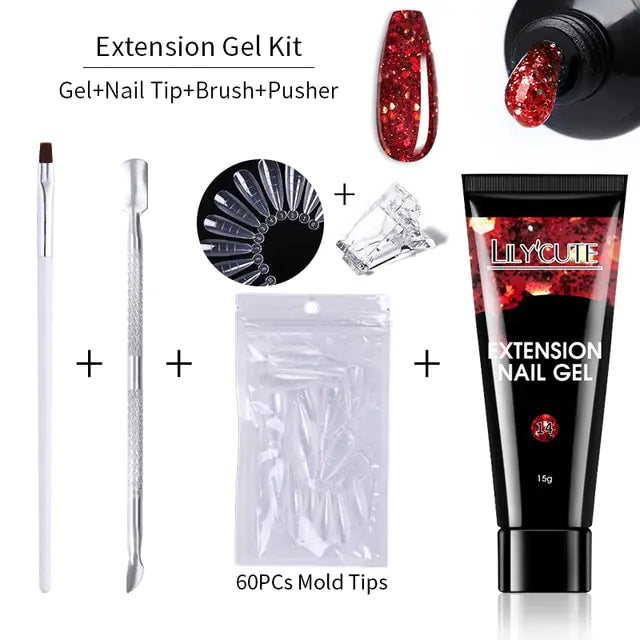 Juego de gel de extensión