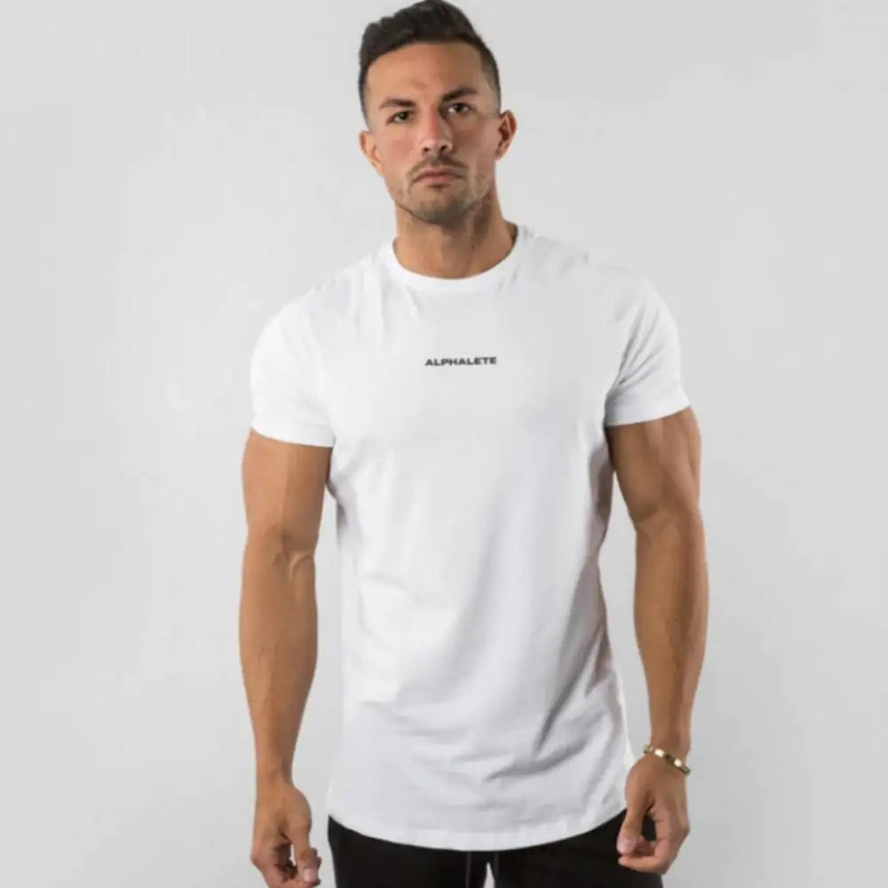 Camiseta ajustada de gimnasio para hombres