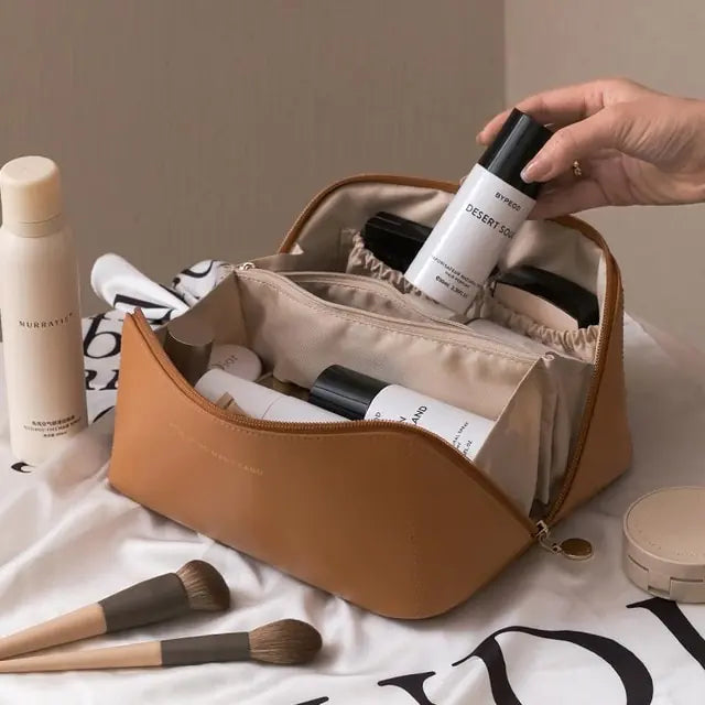 Bolsa de maquillaje portátil de gran capacidad