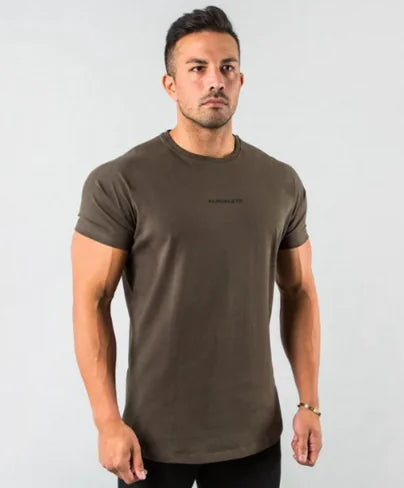 Camiseta ajustada de gimnasio para hombres