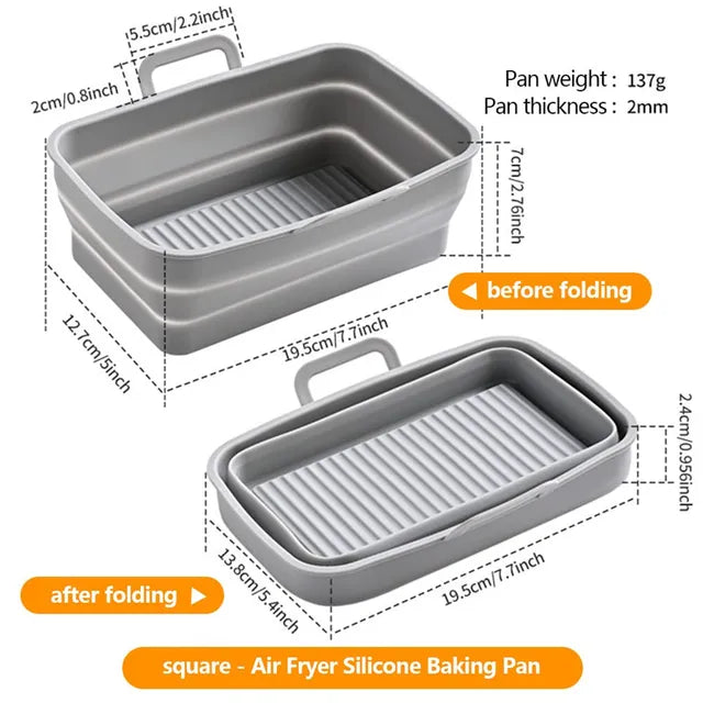 Bandeja para hornear rectangular para freidora de aire