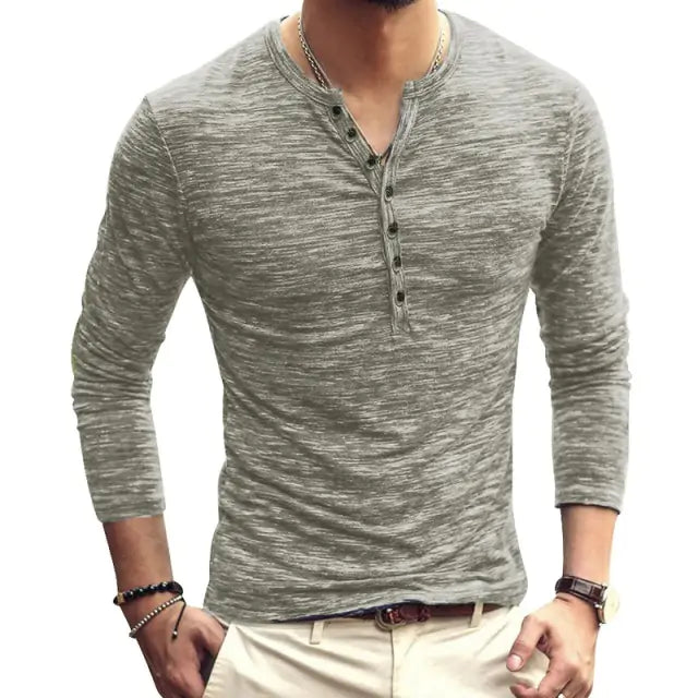 Tee Shirt V-Neck Long Sleeve