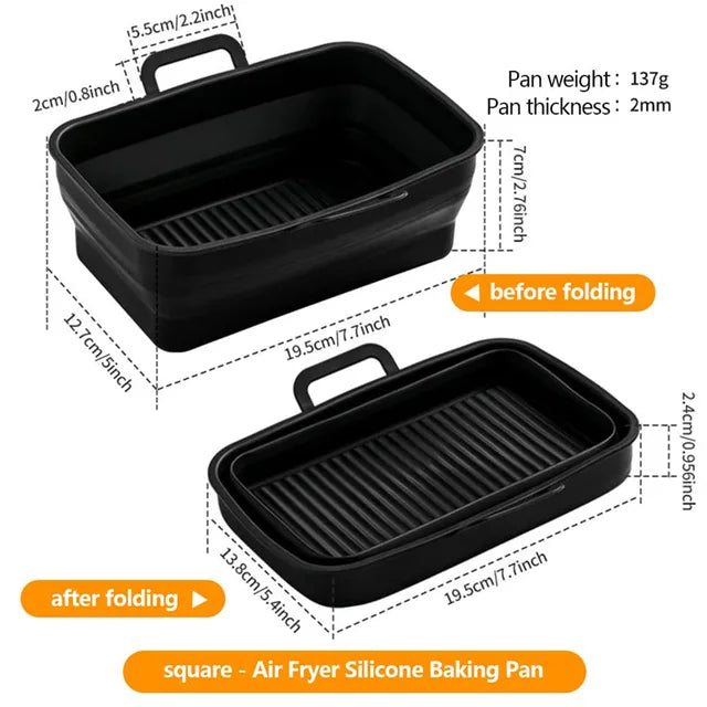 Bandeja para hornear rectangular para freidora de aire