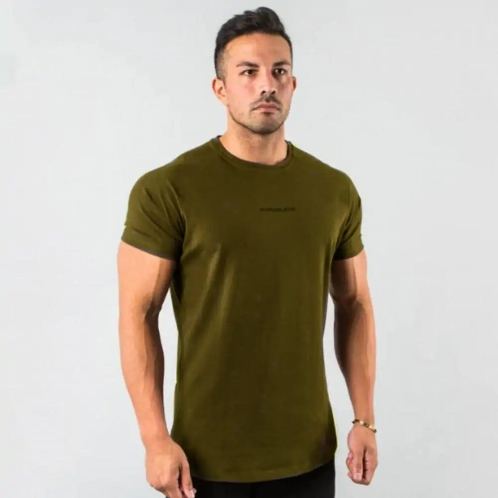 Camiseta ajustada de gimnasio para hombres