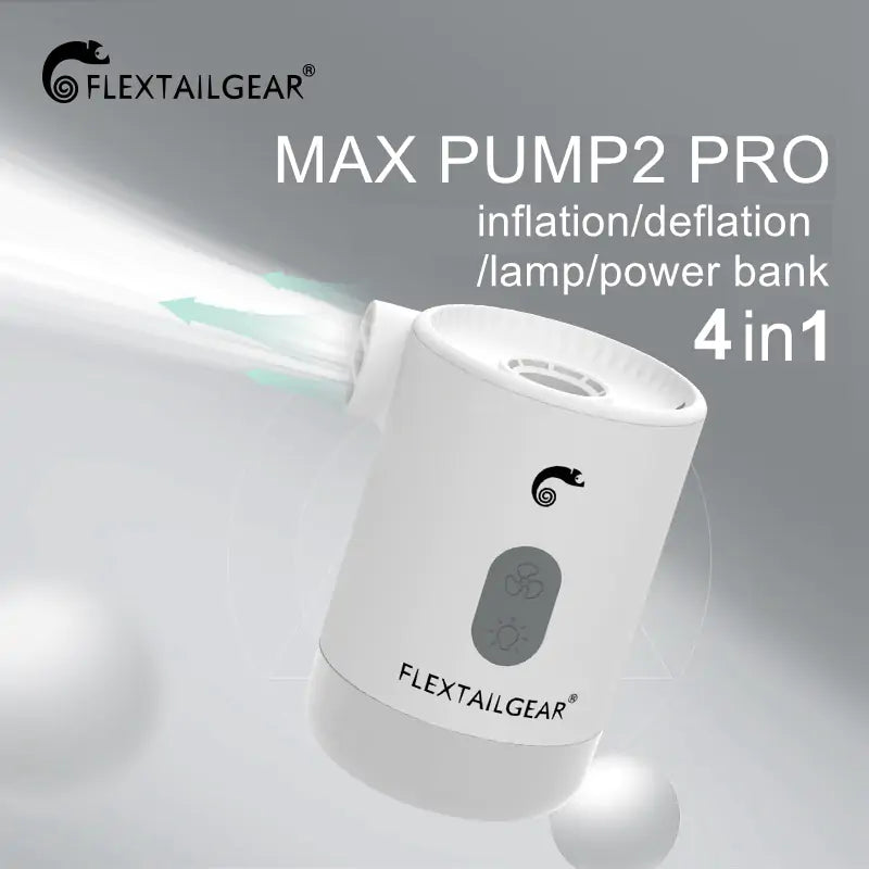 Max Pump 2 Pro 4 en 1 Mini bomba de aire portátil, inflador eléctrico, almohadilla para dormir con carga USB, colchón para acampar, paquete