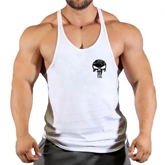 Bodybuilding Suspenders Shirt for Men